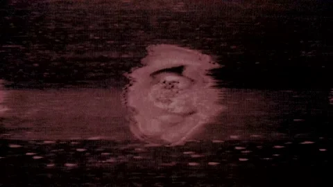 VHS real Defects Noise and Artifacts, Glitches from an Old Tape Video stock 158199142