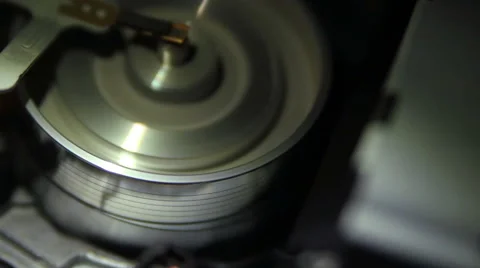 VHS Recorder. Vhs Videotape Loading Over Head Drum Stock Footage 58876263