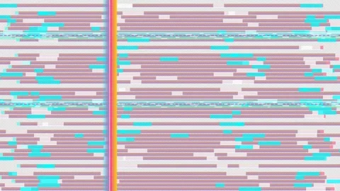 VHS Retro Analog Glitch Tracking Noise Wipe with magnetic tape static and heavy  스톡 동영상 346019363