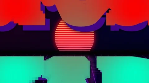 VHS retro animation with text press start. Text press start makes blinking Video stock 124253566
