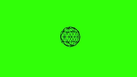 VHS Retro Nostalgia Wired Torus Animation on Green Screen – Y2K Aesthetic Lo-Fi  库存影片 331481833