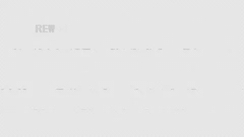 VHS Rewind REW Button Retro Glitch Overlay Old Video Tape Effect Transparent Stock Footage 330122017