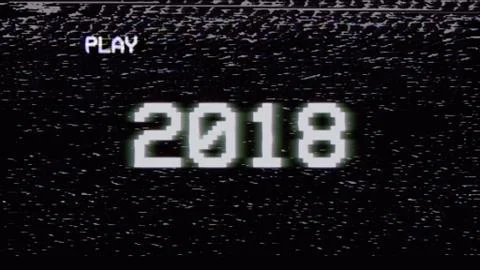 VHS screen stylish 2018 Stock Illustration