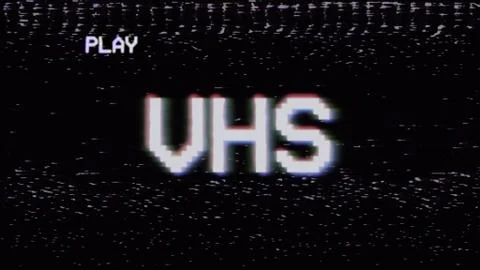 VHS screen stylish main Stock Illustration