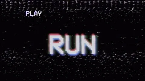 VHS screen stylish run Stock Illustration