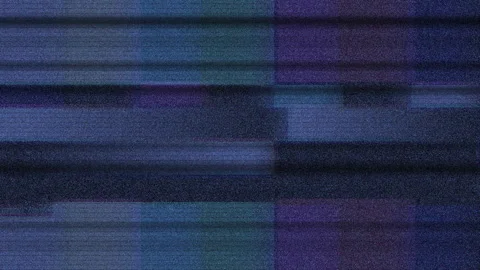 VHS Static and Noise Overlay - Retro Glitch Effect with Color Bands Stock-Footage 301459829