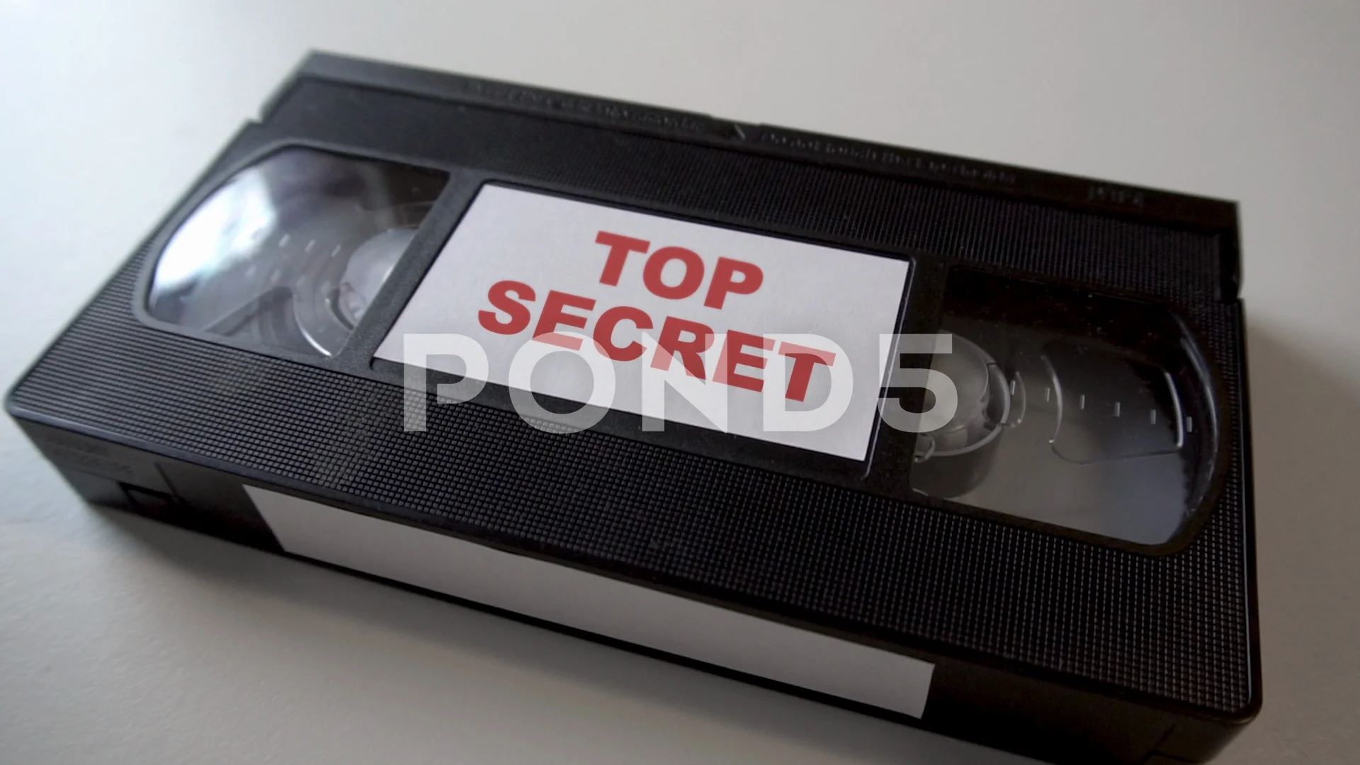 VHS Tape Labeled Top Secret