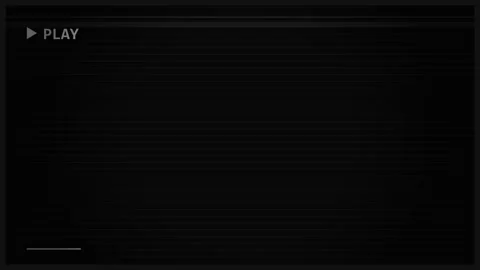 VHS tape playing with retro analog scanlines and play icon overlay on black Stock Footage 345658846