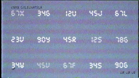 VHS tape with timecode. Black and white Video stock 223920046