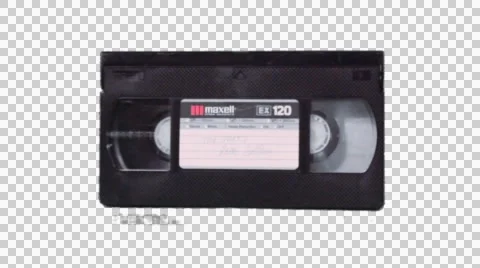 VHS Tape Turntable On Alpha Stock Footage 46683488