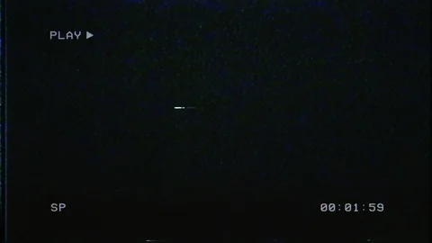 VHS with timecode play elements Stock Footage 129944897