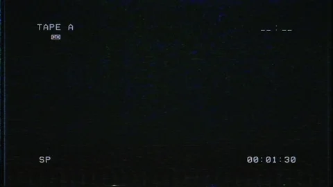 VHS with timecode play elements Video stock 129945277