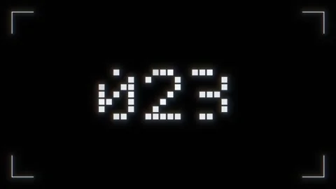 VHS TIMER RANGE ANIMATED 30sec Stock Footage 338237339
