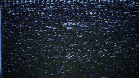 VHS TV static noise dynamic background. Bad signal transmission Stock Footage