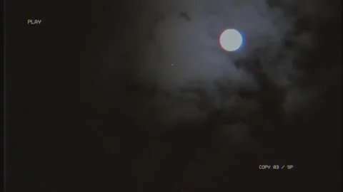 VHS UFO archive moon flight 스톡 동영상 344881812