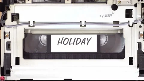 VHS video cassette in motion 스톡 동영상 130462219