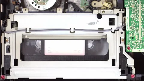VHS video cassette in motion 스톡 동영상 130462315