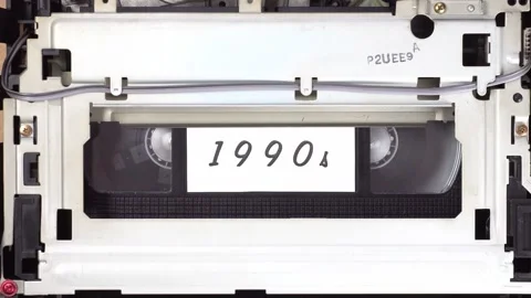 VHS video cassette in motion 스톡 동영상 130462854