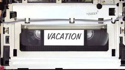 VHS video cassette in motion 스톡 동영상 130463336