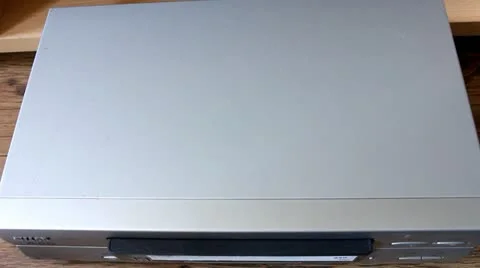 Vhs video recorder under power Stock Footage 10880374