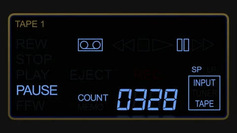 Vhs Pause Stock Footage ~ Royalty Free Stock Videos | Pond5