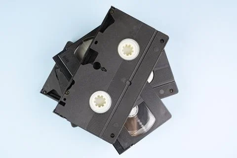 VHS videotapes Stock Photos