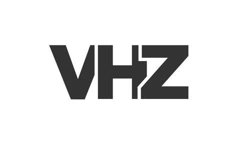 VHZ logo design template with strong and modern bold text. Initial based ve.. Stock Illustration