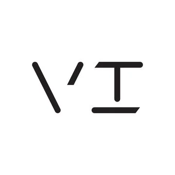 Vi initial letter vector logo icon Stock Illustration