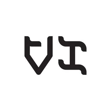 Vi initial letter vector logo icon Stock Illustration