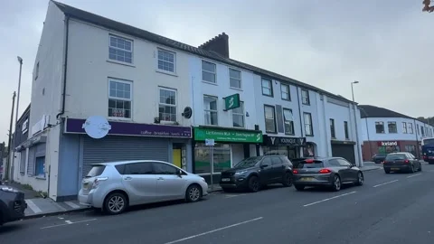 Viable explosive device found outside Sinn Fein office in Newry
 Stock Footage 318450978