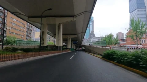 Viaduct building in Shanghai is under lockdown Stock Footage 191313905