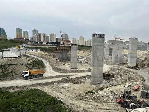 Viaduct construction Stock Photos