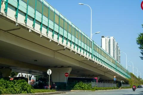 Viaduct express loop in the city Фото