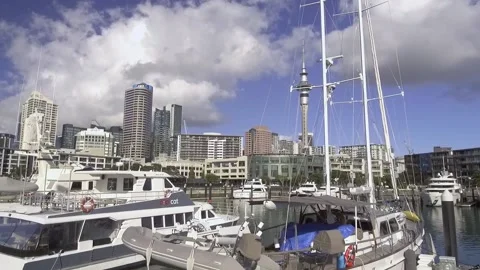 Viaduct Harbour Stock Footage 196901410