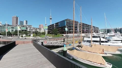 Viaduct Harbour Stock Footage 204072512