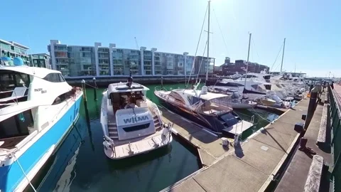 Viaduct Harbour Stock Footage 204072515