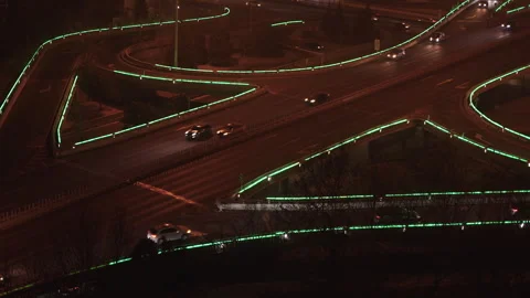 Viaduct traffic acceleration material Stock Footage 271507842