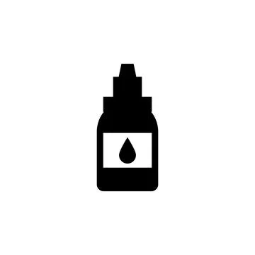 Vial with alcohol icon. Element of tattoo icon for mobile concept and web apps Illustrazione stock