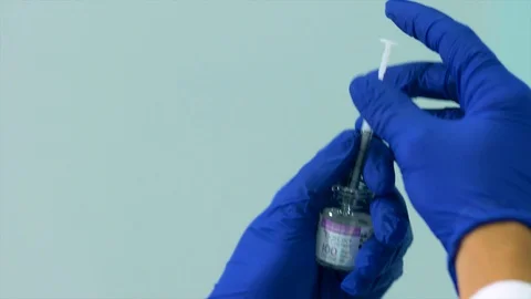 Vial of Botox Video stock 128545427