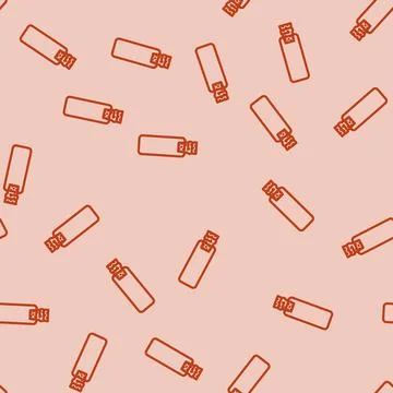 Vial glass package line vector seamless pattern Illustrazione stock