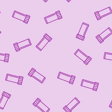 Vial plastic package line seamless pattern 스톡 일러스트