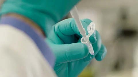 Vial sampling Stock Footage 148861500