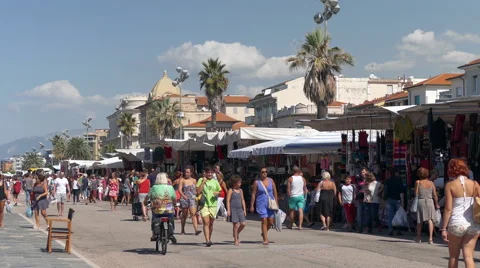 Viareggio bazaar Video stock 54662441