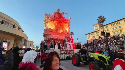 Viareggio Carnival 21 Stock Footage 341434355