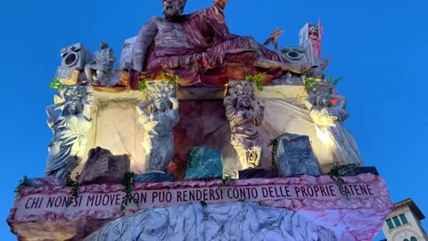 Viareggio Carnival 22 Stock Footage 341434390