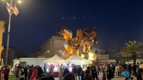 Viareggio Carnival 32 Stock Footage 341698739