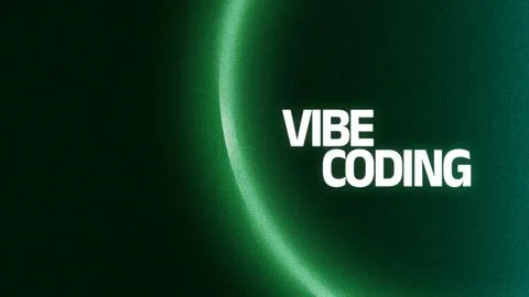 Vibe coding brings a new approach to technology and creativity in a digital Illustrazione stock