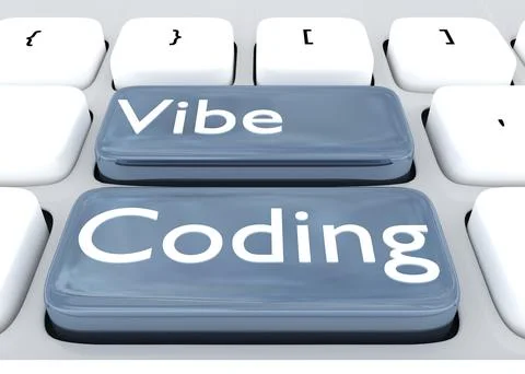 Vibe Coding concept Stock Illustration