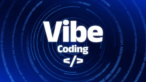 Vibe coding offers accessible programming training through interactive online Stock Illustration