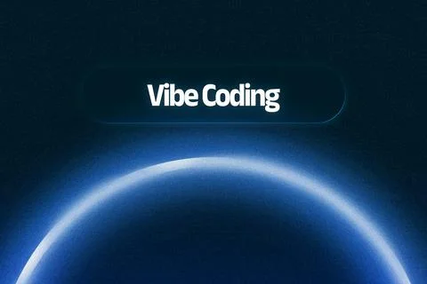 Vibe coding represents a concept in the digital realm exploring creativity and Stock-Fotos